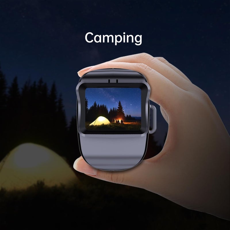EQUEEN Night Vision Monocular with Full-Color, Digital Night Vision with 1500M Range with 850NM IR, 10X Digital Zoom, 7-Layer Coated Lens, 64GB TF Card, 5H Battery, IPX4 Waterproof for Outdoor Surveillance - Image 4